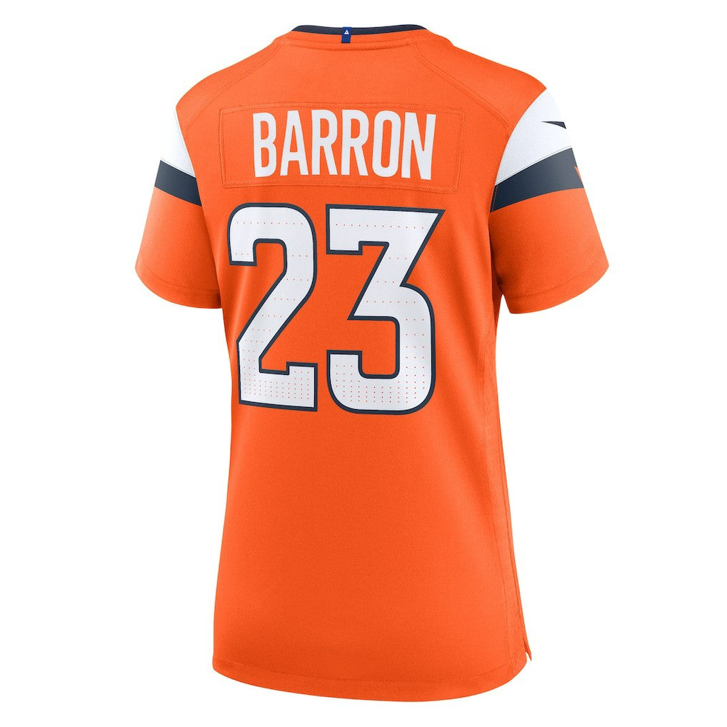 Jahdae Barron Denver Broncos Women's Team Game Jersey - Orange - Nike