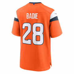 Tyler Badie Denver Broncos Team Game Jersey - Orange - Nike