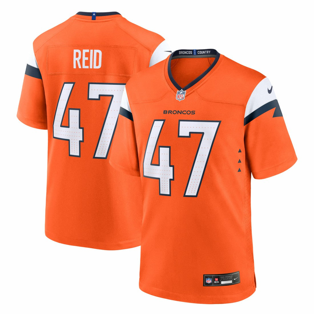 Karene Reid Denver Broncos Team Game Jersey - Orange - Nike