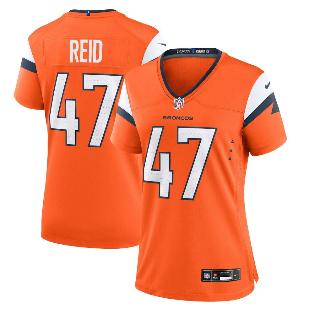 Karene Reid Denver Broncos Women's Team Game Jersey - Orange - Nike