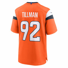 Dondrea Tillman Denver Broncos Team Game Jersey - Orange - Nike