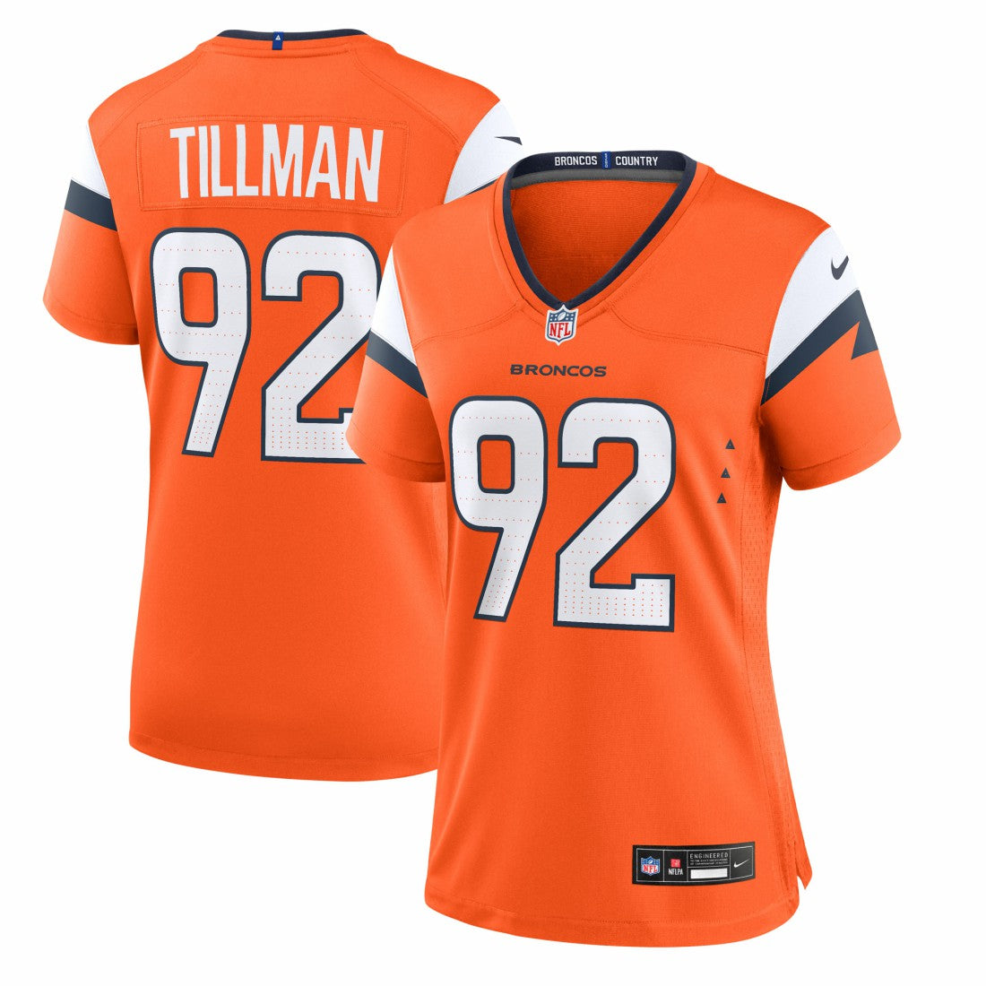 Dondrea Tillman Denver Broncos Women's Team Game Jersey - Orange - Nike