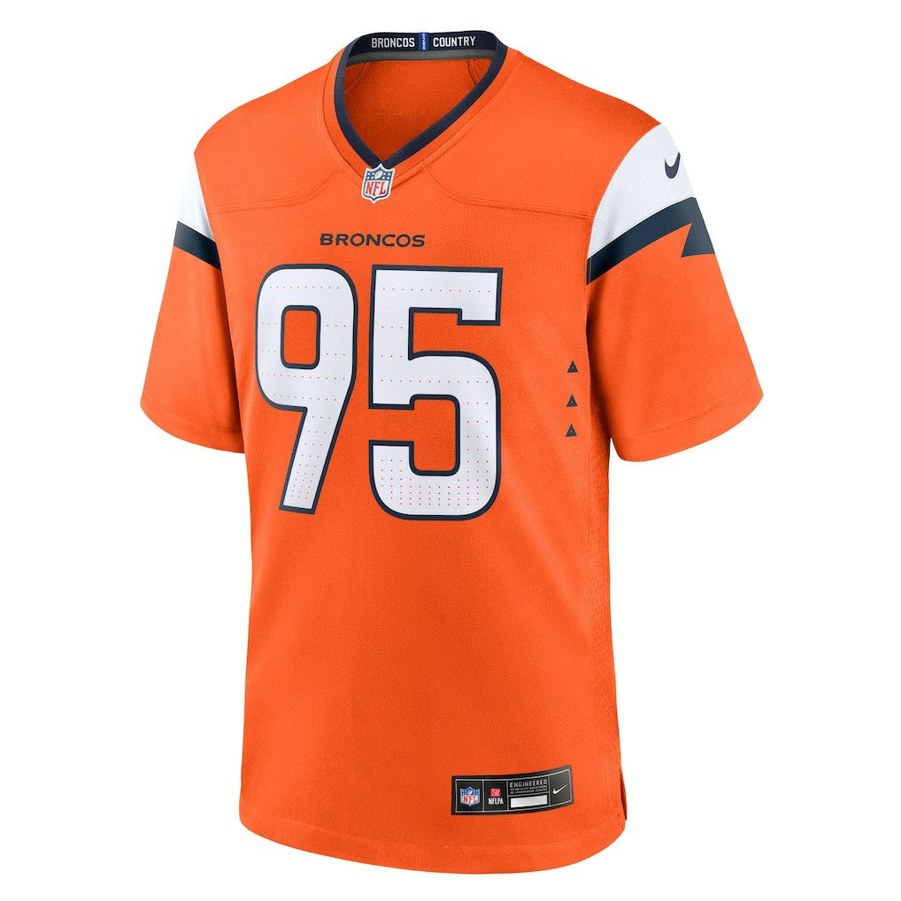 Sai'vion Jones Denver Broncos Team Game Jersey - Orange - Nike