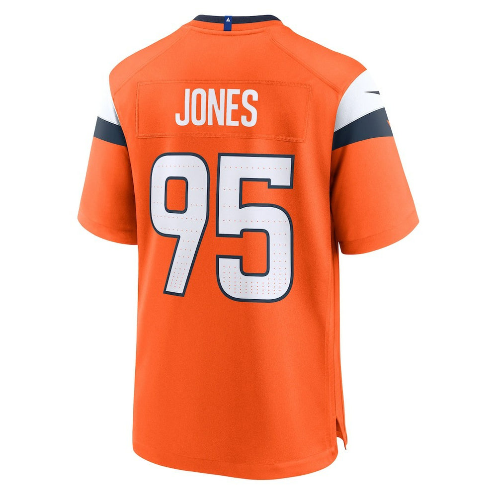 Sai'vion Jones Denver Broncos Team Game Jersey - Orange - Nike
