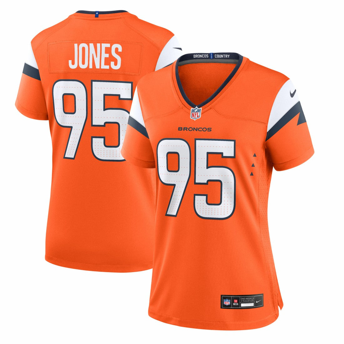 Sai'vion Jones Denver Broncos Women's Team Game Jersey - Orange - Nike