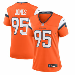Sai'vion Jones Denver Broncos Women's Team Game Jersey - Orange - Nike