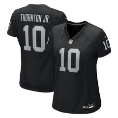 Dont'e Thornton Jr. Las Vegas Raiders Women's Team Game Jersey - Black - Nike