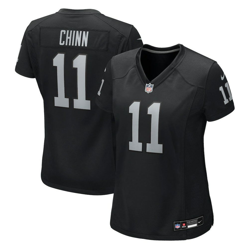 Jeremy Chinn Las Vegas Raiders Women's Team Game Jersey - Black - Nike