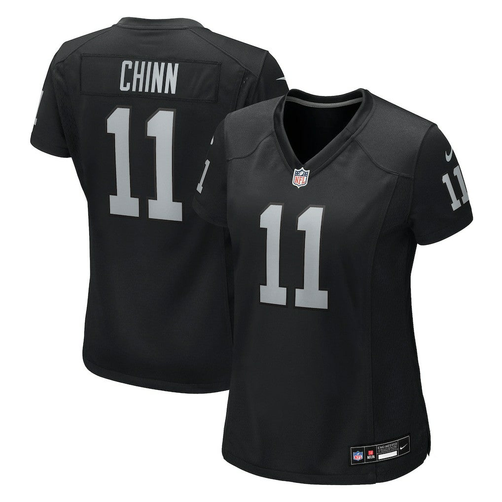 Jeremy Chinn Las Vegas Raiders Women's Team Game Jersey - Black - Nike