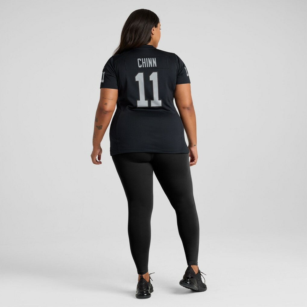 Jeremy Chinn Las Vegas Raiders Women's Team Game Jersey - Black - Nike