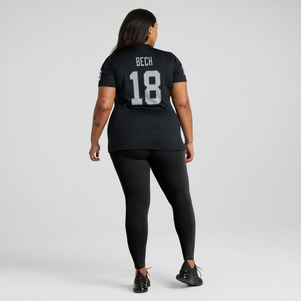 Jack Bech Las Vegas Raiders Women's Team Game Jersey - Black - Nike