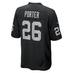 Darien Porter Las Vegas Raiders Team Game Jersey - Black - Nike