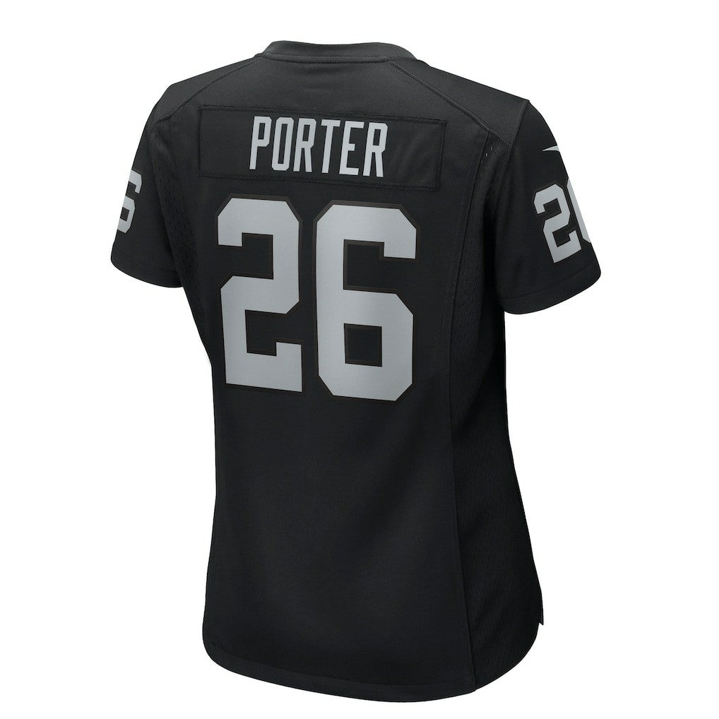 Darien Porter Las Vegas Raiders Women's Team Game Jersey - Black - Nike