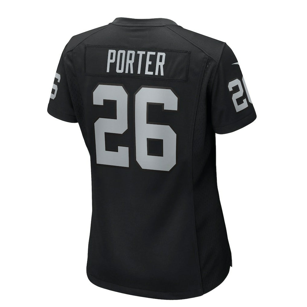 Darien Porter Las Vegas Raiders Women's Team Game Jersey - Black - Nike