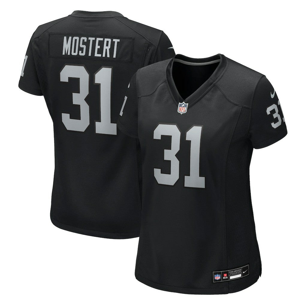 Raheem Mostert Las Vegas Raiders Women's Team Game Jersey - Black - Nike