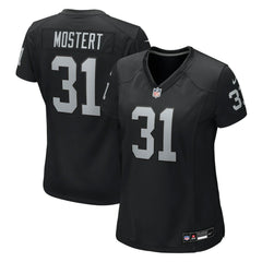 Raheem Mostert Las Vegas Raiders Women's Team Game Jersey - Black - Nike