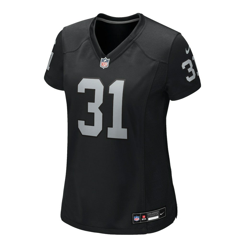 Raheem Mostert Las Vegas Raiders Women's Team Game Jersey - Black - Nike