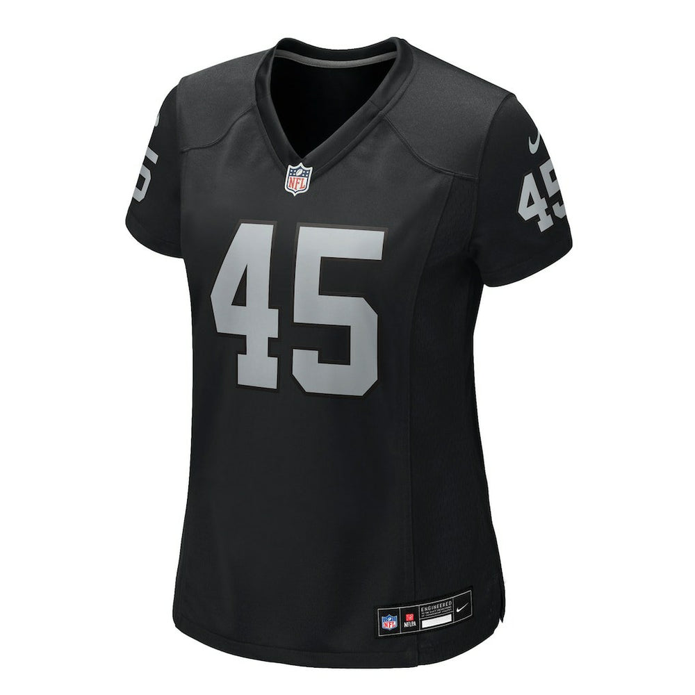 Devin White Las Vegas Raiders Women's Team Game Jersey - Black - Nike
