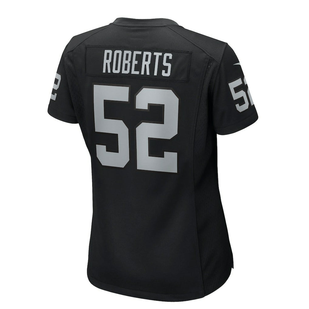Elandon Roberts Las Vegas Raiders Women's Team Game Jersey - Black - Nike