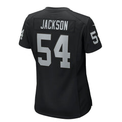 Brennan Jackson Las Vegas Raiders Women's Team Game Jersey - Black - Nike