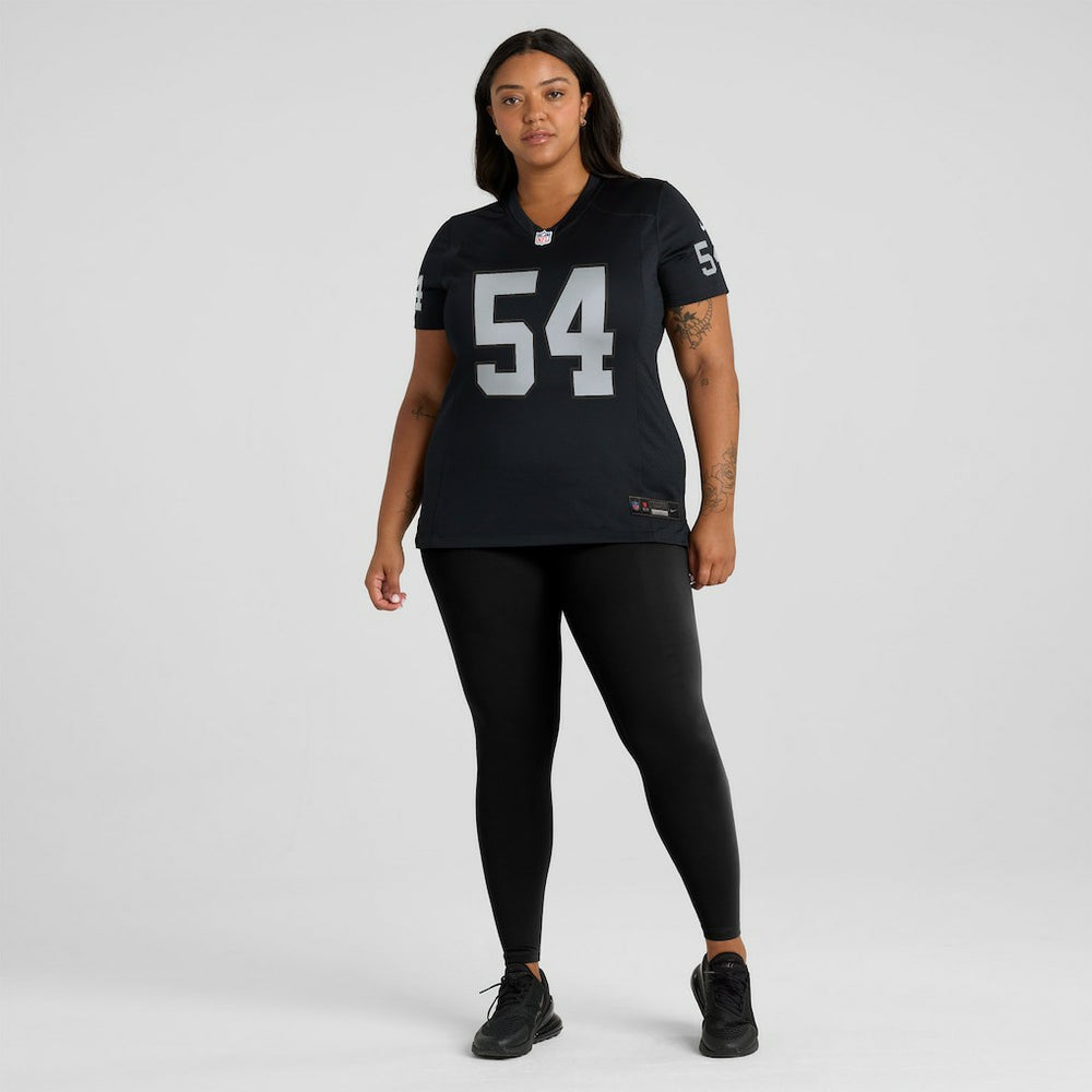 Brennan Jackson Las Vegas Raiders Women's Team Game Jersey - Black - Nike