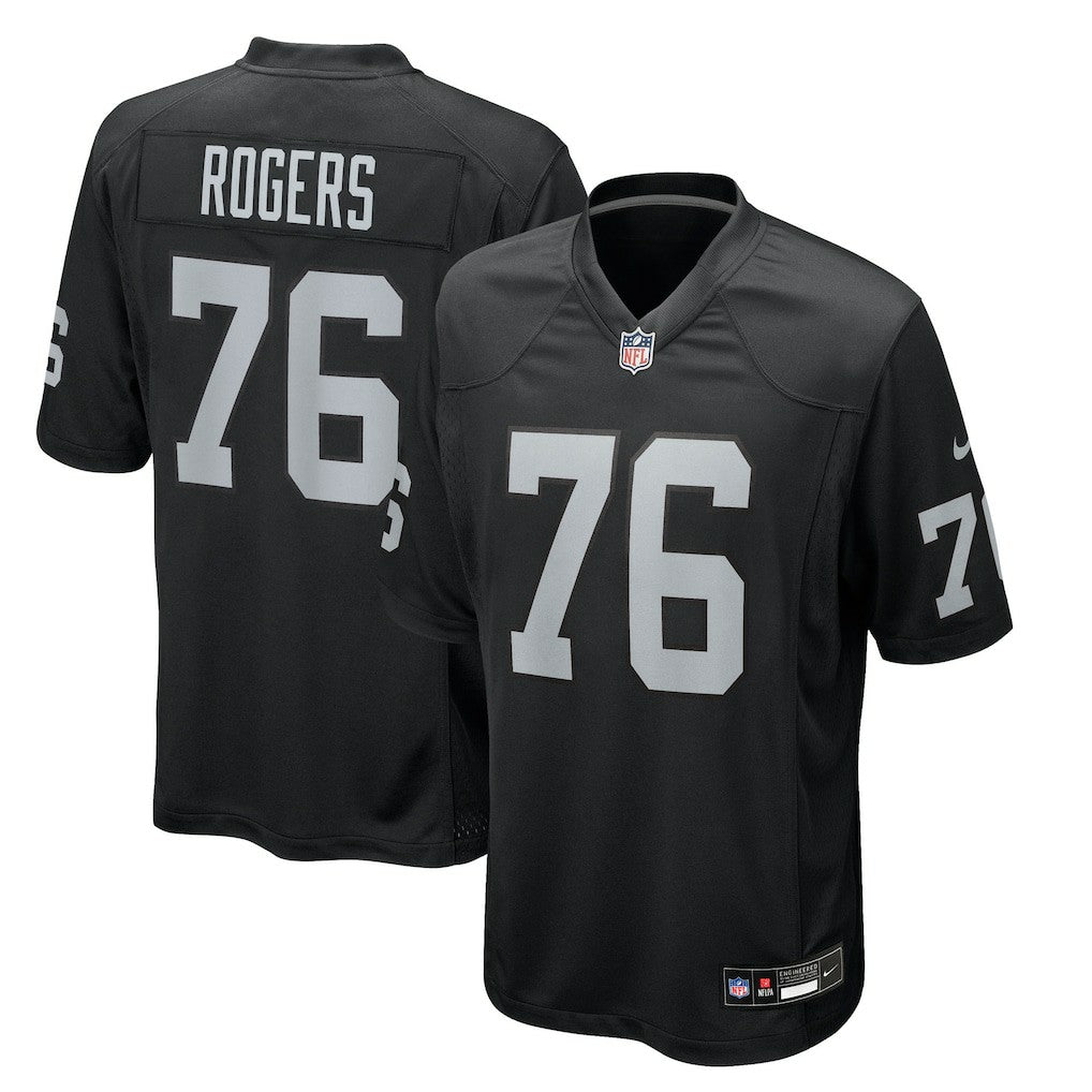 Caleb Rogers Las Vegas Raiders Team Game Jersey - Black - Nike