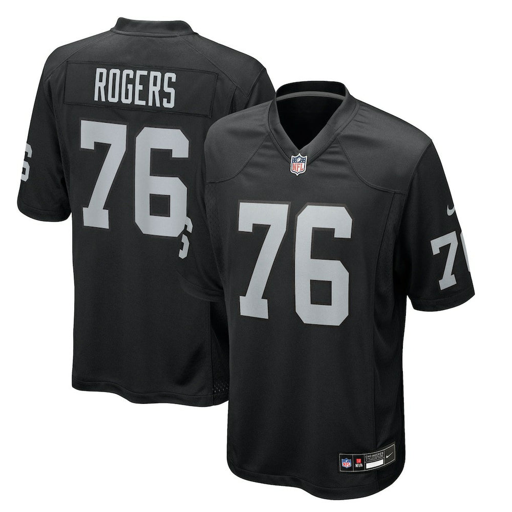 Caleb Rogers Las Vegas Raiders Team Game Jersey - Black - Nike