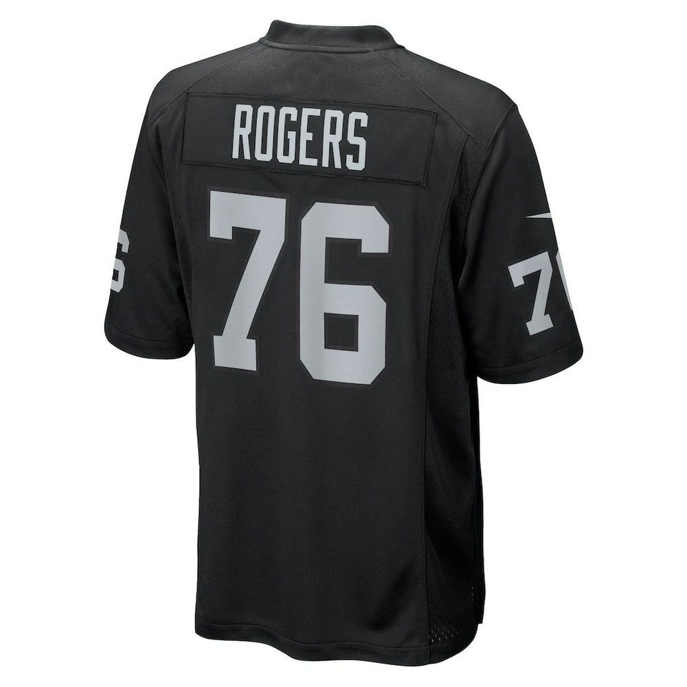 Caleb Rogers Las Vegas Raiders Team Game Jersey - Black - Nike