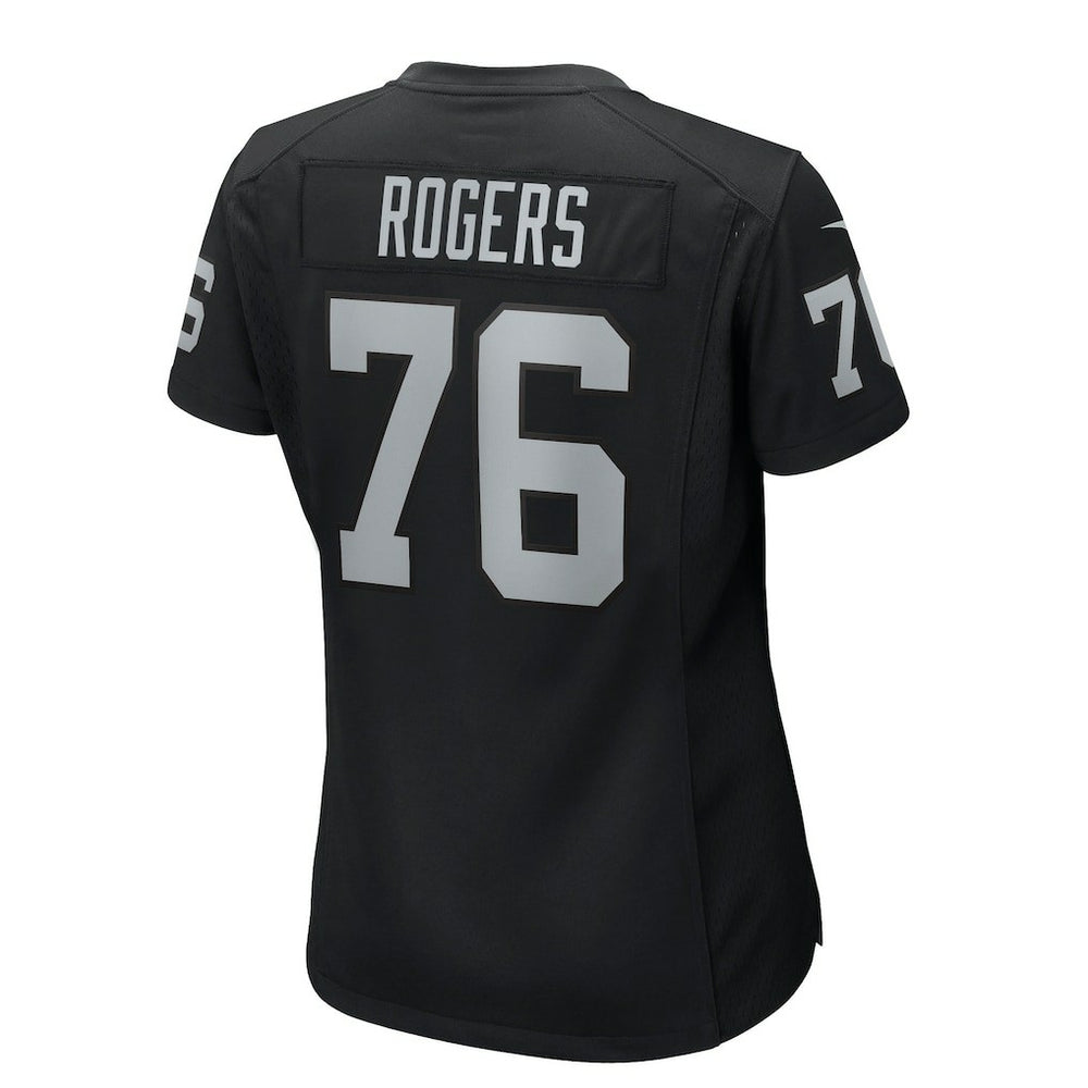 Caleb Rogers Las Vegas Raiders Women's Team Game Jersey - Black - Nike