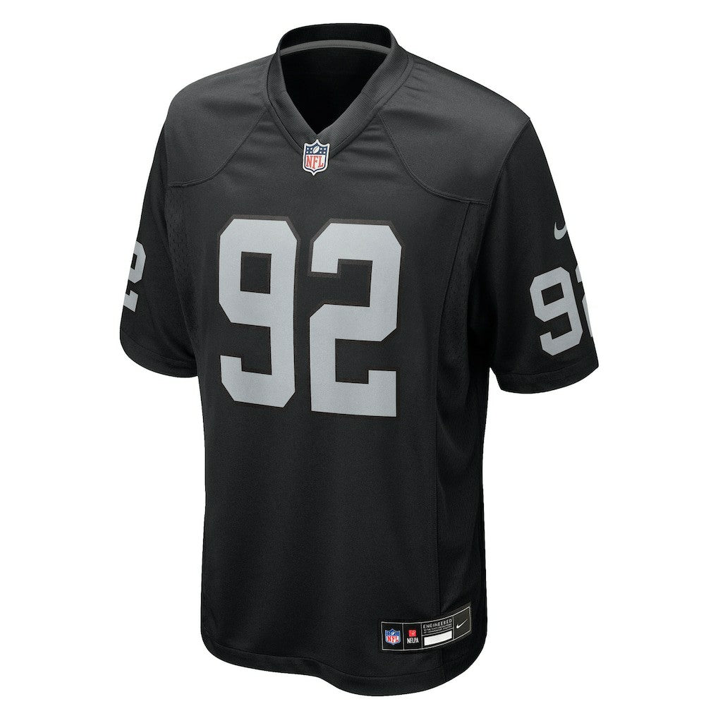 JJ Pegues Las Vegas Raiders Team Game Jersey - Black - Nike