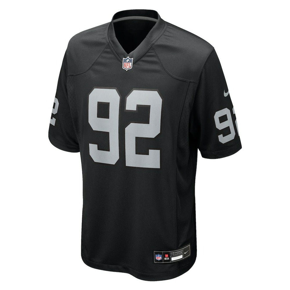 JJ Pegues Las Vegas Raiders Team Game Jersey - Black - Nike