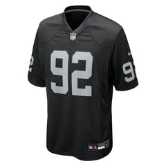 JJ Pegues Las Vegas Raiders Team Game Jersey - Black - Nike