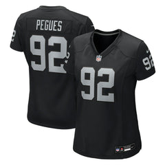 JJ Pegues Las Vegas Raiders Women's Team Game Jersey - Black - Nike
