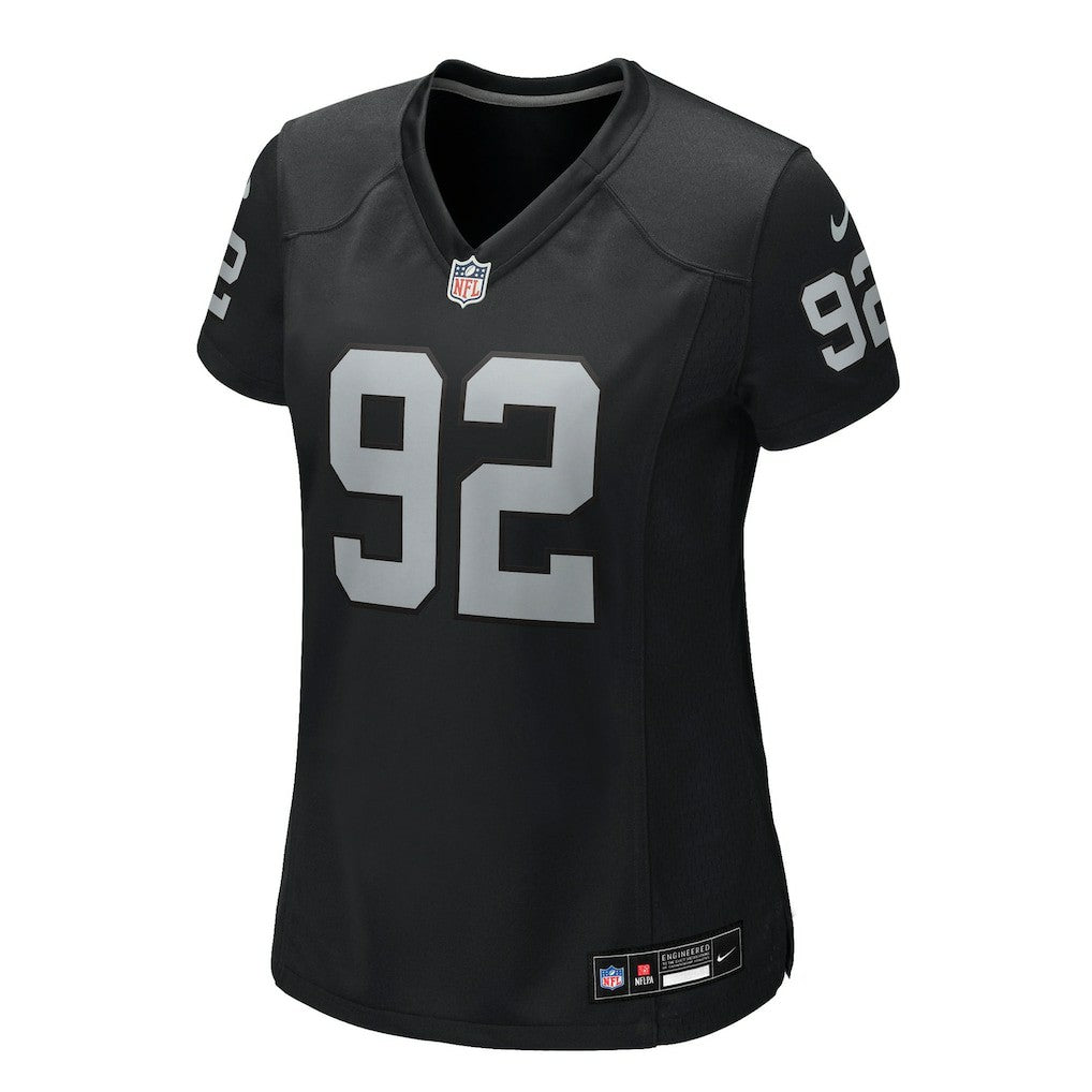 JJ Pegues Las Vegas Raiders Women's Team Game Jersey - Black - Nike