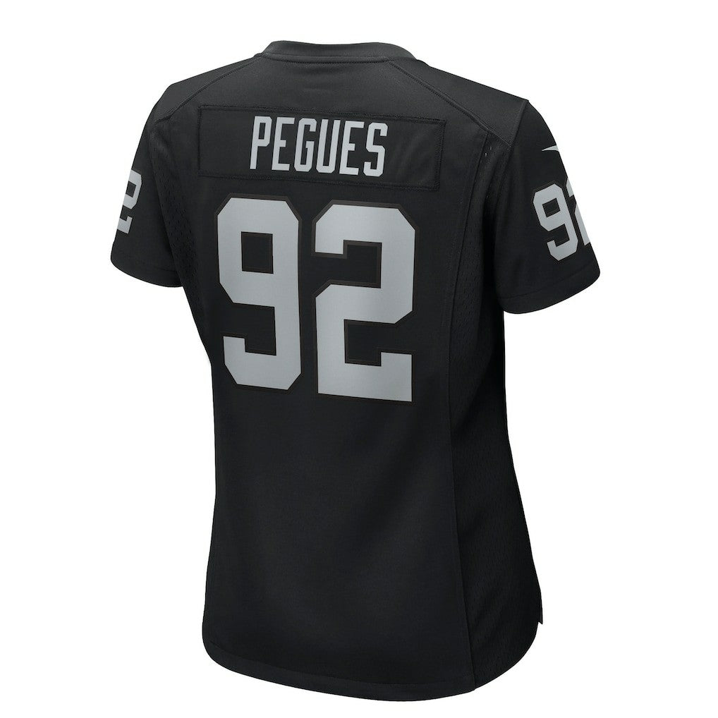 JJ Pegues Las Vegas Raiders Women's Team Game Jersey - Black - Nike