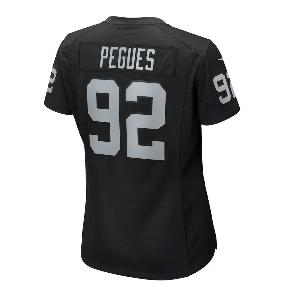 JJ Pegues Las Vegas Raiders Women's Team Game Jersey - Black - Nike