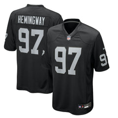 Tonka Hemingway Las Vegas Raiders Team Game Jersey - Black - Nike