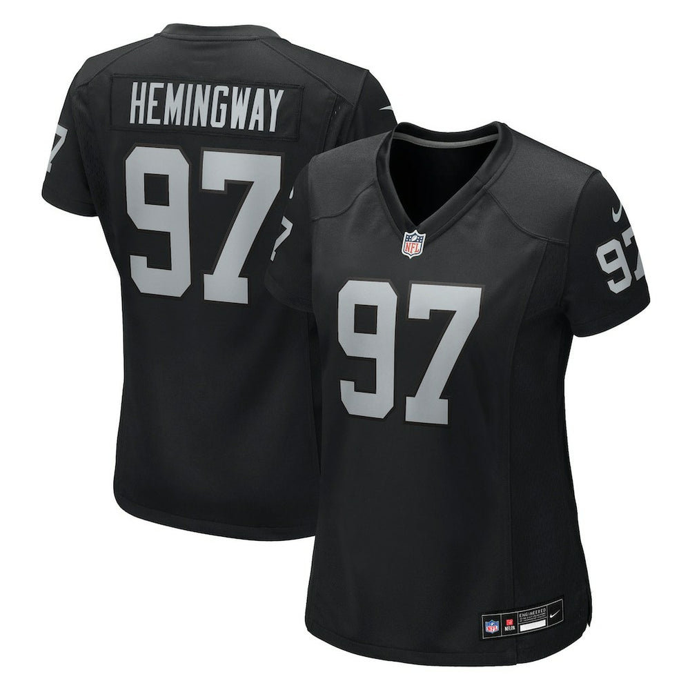 Tonka Hemingway Las Vegas Raiders Women's Team Game Jersey - Black - Nike