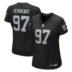 Tonka Hemingway Las Vegas Raiders Women's Team Game Jersey - Black - Nike
