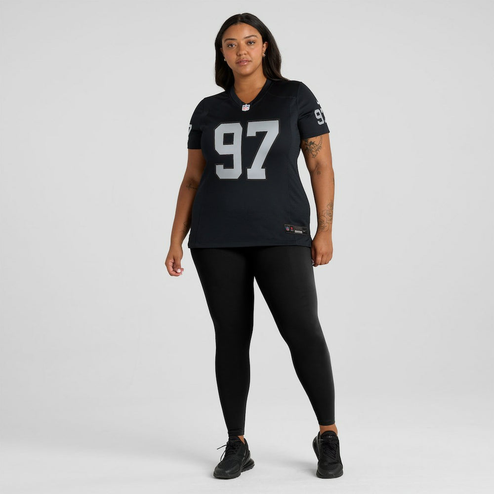 Tonka Hemingway Las Vegas Raiders Women's Team Game Jersey - Black - Nike