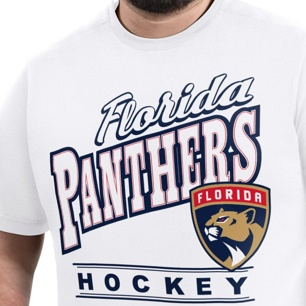 Florida Panthers G-III Sports by Carl Banks Adaptive Headliner T-Shirt - White | NHL Clearance