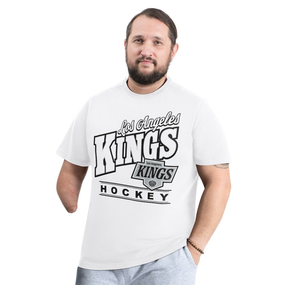 Los Angeles Kings G-III Sports by Carl Banks Adaptive Headliner T-Shirt - White | NHL Clearance