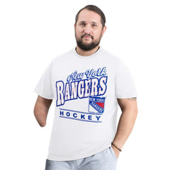 New York Rangers G-III Sports by Carl Banks Adaptive Headliner T-Shirt - White | NHL Lifestyle