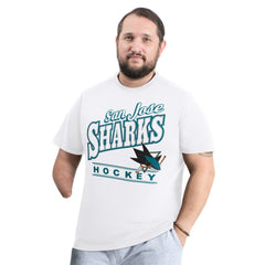 San Jose Sharks G-III Sports by Carl Banks Adaptive Headliner T-Shirt - White | NHL discount