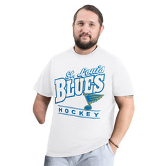 St. Louis Blues G-III Sports by Carl Banks Adaptive Headliner T-Shirt - White | NHL Clearance
