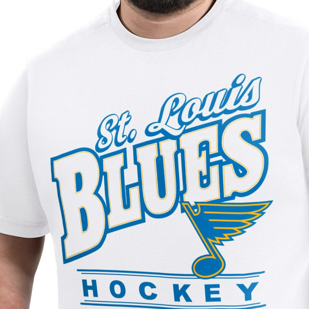 St. Louis Blues G-III Sports by Carl Banks Adaptive Headliner T-Shirt - White | NHL Clearance