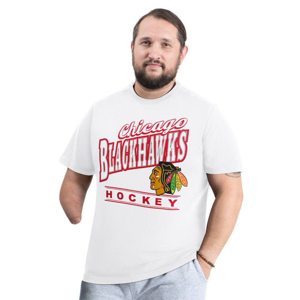Chicago Blackhawks G-III Sports by Carl Banks Adaptive Headliner T-Shirt - White | NHL sale