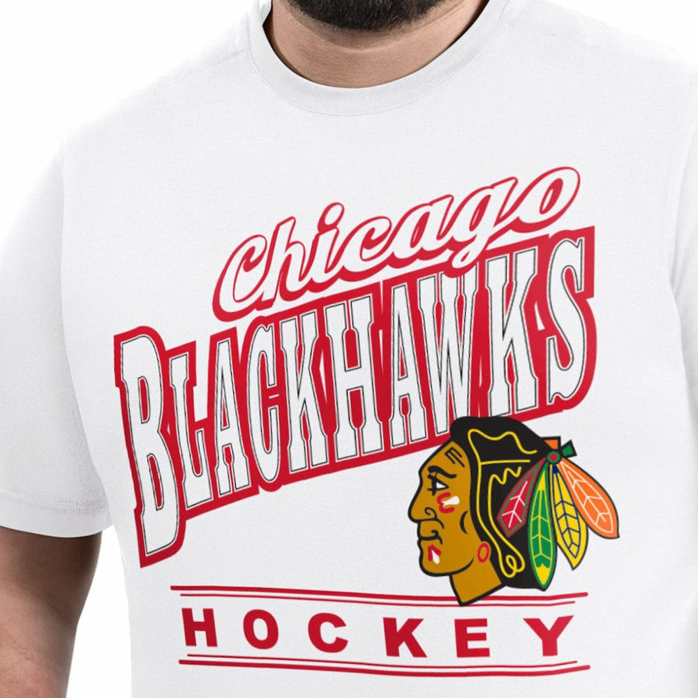 Chicago Blackhawks G-III Sports by Carl Banks Adaptive Headliner T-Shirt - White | NHL sale