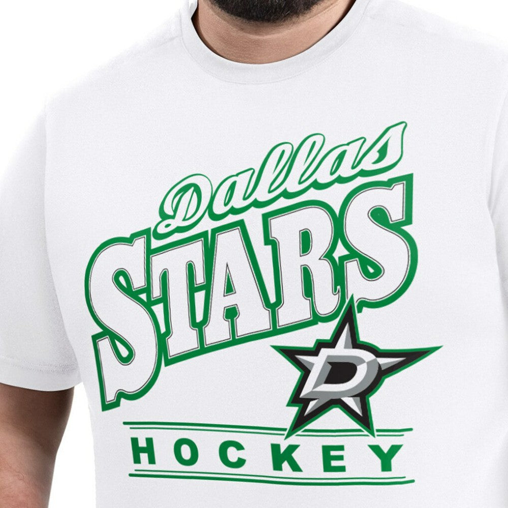 Dallas Stars G-III Sports by Carl Banks Adaptive Headliner T-Shirt - White | NHL Lifestyle