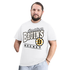 Boston Bruins G-III Sports by Carl Banks Adaptive Headliner T-Shirt - White | NHL Lifestyle